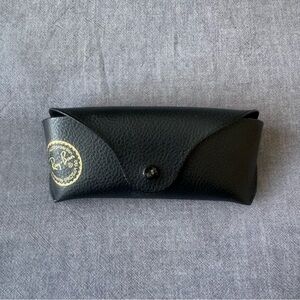 Ray-Ban Black and Gold Sunglasses Case
